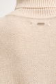Barbour sweter z dodatkiem wełny beżowy LKN1261