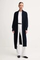 Barbour kardigan z dodatkiem wełny LUNA cienka granatowy LKN1661