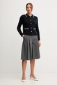 Barbour kardigan bawełniany COLLEEN LKN1668 granatowy AW25