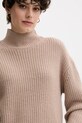 Calvin Klein Jeans sweter z dodatkiem wełny brązowy LV044D329G