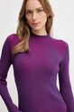 Calvin Klein Jeans sweter fioletowy LV047D316G