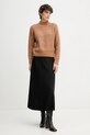 Pulover s primesjo volne Calvin Klein Jeans LV044D372G rjava AW25