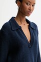 Calvin Klein Jeans sweter wełniany granatowy LV144D341G