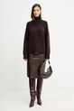 MICHAEL Michael Kors sweter wełniany MF561CGF2G brązowy AW25