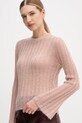 Hoss Intropia sweter z dodatkiem wełny różowy 6382016