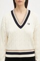 Fred Perry sweter beżowy K1102