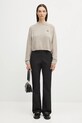 Fred Perry sweter z dodatkiem wełny K1115 beżowy