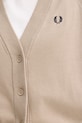 Fred Perry kardigan bawełniany K1120 beżowy