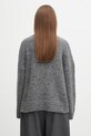 Clothing JW Anderson wool blend sweater Leather Patch Pocket KW1292.YN0367 gray
