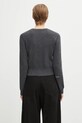 Odzież JW Anderson kardigan wełniany Contrast Embroidery Cardigan KW1447.YN0447 szary