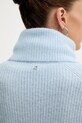 BOSS Orange sweter z dodatkiem wełny 50548937 niebieski