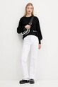 Bombažen pulover Karl Lagerfeld Jeans A4W18014 črna AW25
