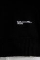 Bombažen pulover Karl Lagerfeld Jeans A4W18014 črna