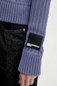 Bavlněný kardigan Karl Lagerfeld Jeans A4W18017 fialová