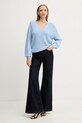 Свитер с добавлением шерсти Morgan MVALI голубой AW25