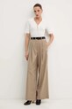 Μπλουζάκι Morgan MBANA μπεζ AW25