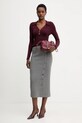 Morgan sweter MBANOU bordowy AW25