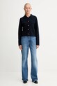Жилетка с вълна Morgan MIMDIE тъмносин AW25