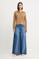Ζακέτα από μίγμα μαλλιού Morgan MIMDIE καφέ AW25