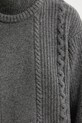 G-Star sweter wełniany 0 D27730.D770 szary