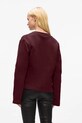 Μπλούζα από βαμβάκι Karl Lagerfeld A4W20040 μπορντό AW25