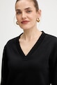 Karl Lagerfeld bluza z bawełną czarny A4W20040