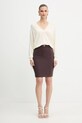 Свитер с добавлением шерсти Elisabetta Franchi MK34S57E2 бежевый AW25