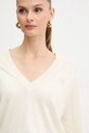 Свитер с добавлением шерсти Elisabetta Franchi бежевый MK34S57E2