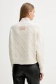 Odzież Elisabetta Franchi sweter wełniany MK55T57E2 beżowy