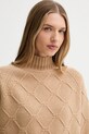 Elisabetta Franchi sweter wełniany beżowy MK55T57E2