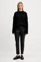 HUGO pulover de lână 50548137 negru AW25