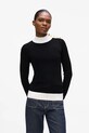 Pulover Karl Lagerfeld tanka crna A4W18038