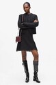 Karl Lagerfeld kardigan z domieszką wełny czarny A4W18055