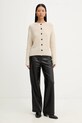 Marc O'Polo sweter wełniany 508605460209 beżowy AW25