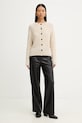 Μάλλινο πουλόβερ Marc O'Polo 508605460209 μπεζ AW25