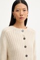 Marc O'Polo sweter wełniany beżowy 508605460209