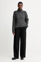 Marc O'Polo sweter z dodatkiem wełny 509608560193 szary AW25