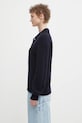 Шерстяной свитер Lacoste AF4010 тёмно-синий AW25