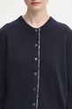 Barbour kardigan z dodatkiem wełny Pendle Knitted Cardigan granatowy LKN1076NY78