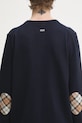 Kardigan s prímesou vlny Barbour Pendle Knitted Cardigan LKN1076NY78 tmavomodrá