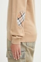 Vuneni pulover Barbour Pendle Roll Collar Knitted Jumper bež LKN1077BE12
