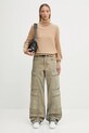 Barbour wool blend jumper Pendle Roll Collar Knitted Jumper LKN1077BE12 beige