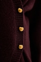 ISABELLE BLANCHE kardigan z dodatkiem wełny IS25FW.M152.F007 bordowy