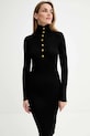 ISABELLE BLANCHE sukienka wełniana czarny IS25FW.M165.F009