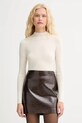 ISABELLE BLANCHE pulover de lână subtiri bej IS25FW.M188.F001
