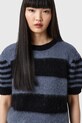 AllSaints sweter z dodatkiem wełny CLEM W015KD czarny AW25