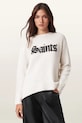 AllSaints pulover din amestec de lână SAINTS grosime medie negru W100KD