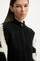 AllSaints cardigan cu alpaca SYLVIE W039KD negru