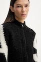 AllSaints cardigan cu alpaca SYLVIE W039KD negru