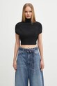 Sportmax sweter FULMINE gładkie czarny 2522366031600